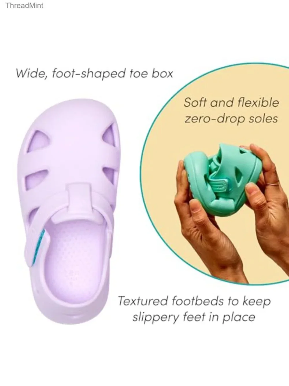 Toddler Water Shoes APMA Accepted Quick-Dry EVA Sandals
